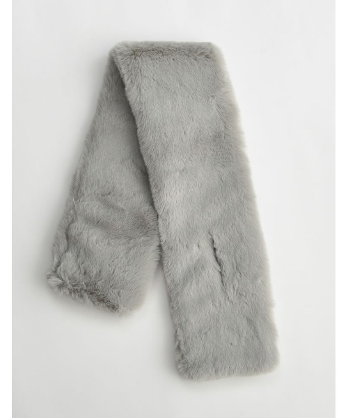Re:EDIT(リエディ)の「ボリュームフェイクファーティペット(ストール/ショール・レディース・グレー/モカ/アイボリー・FREE)」の8枚目の写真