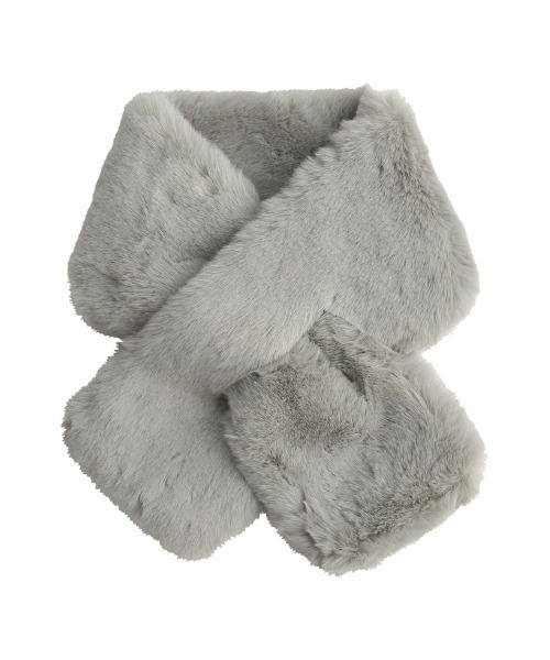 Re:EDIT(リエディ)の「ボリュームフェイクファーティペット(ストール/ショール・レディース・グレー/モカ/アイボリー・FREE)」の5枚目の写真