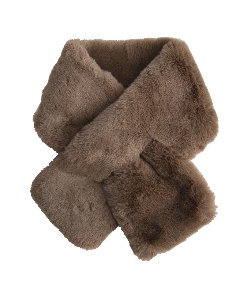 Re:EDIT(リエディ)の「ボリュームフェイクファーティペット(ストール/ショール・レディース・グレー/モカ/アイボリー・FREE)」の11枚目の写真