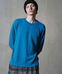 《UNISEX》High Twist Amunzen Dress-Over Crew Neck Knit Pullover/ハイツイストアムンゼンドレスオーバークルーネックニットプルオーバー 【MAISON SPECIAL/メゾンスペシャル】