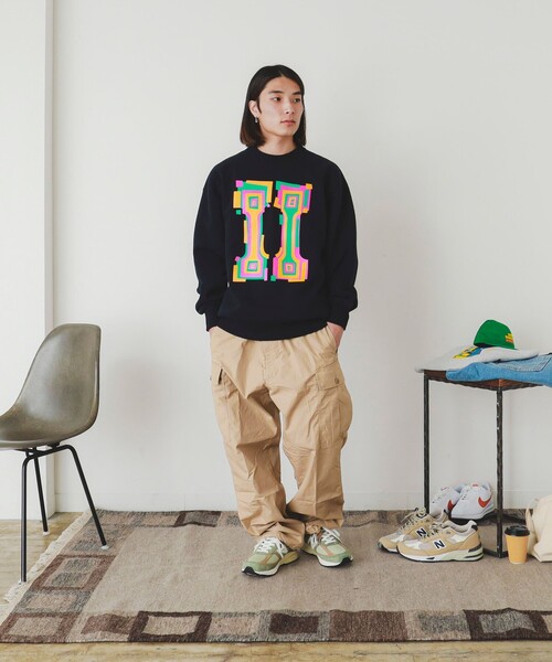 【NAVY】TAICHI WATANABE * BEAMS T / Sweatshirt TAICHI WATANABE × BEAMS T / Sweatshirt 【公式通販】