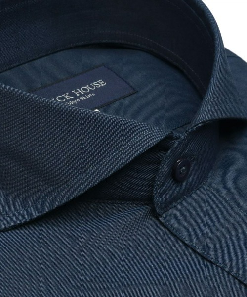 TOKYO SHIRTS(トウキョウシャツ)の「形態安定ノーアイロン ホリゾンタルワイド 長袖ビジネスワイシャツ(ビジネスシャツ・メンズ・ネイビー・首回り42cm-裄丈86cm/首回り41cm-裄丈86cm/首回り42cm-裄丈82cm/首回り43cm-裄丈86cm/首回り39cm-裄丈80cm/首回り43cm-裄丈82cm/首回り41cm-裄丈82cm/首回り39cm-裄丈84cm/首回り37cm-裄丈80cm/首回り37cm-裄丈84cm)」の4枚目の写真
