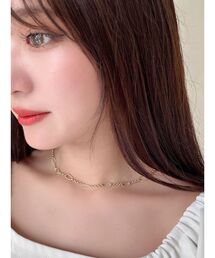 オーバルチェーンネックレス