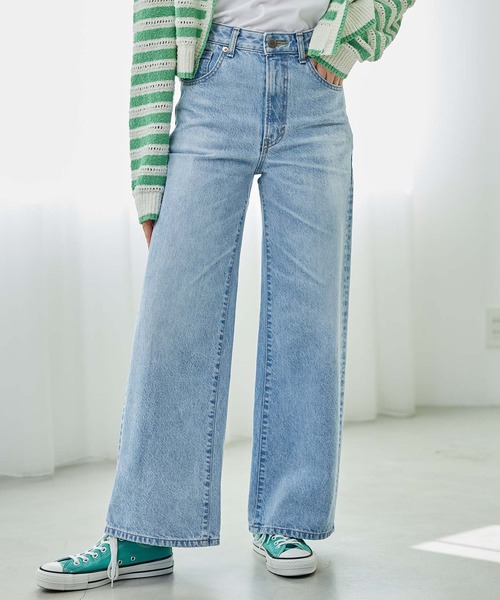 SOMETHING/サムシング LISA ヴィンテージワイドデニムパンツ（デニム