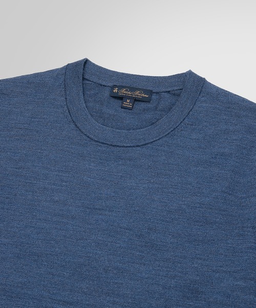 BROOKS BROTHERS(ブルックスブラザーズ)の「メリノウール クルーネックセーター(ニット/セーター・メンズ・ブルー・SMALL/MEDIUM/LARGE/X-LARGE)」の2枚目の写真