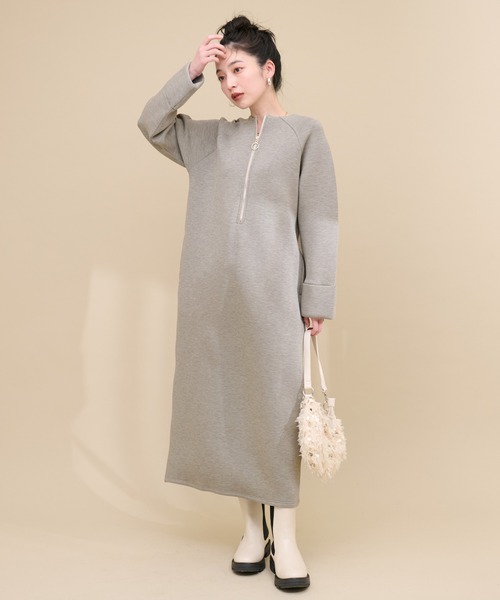 natural couture（ナチュラルクチュール）の「ボトルネックハーフZIP