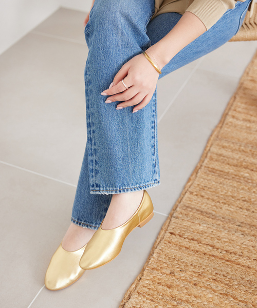 SLOBE IENA（スローブイエナ）の「【bonitas/ボニータス】 フラットシューズ（その他シューズ・レディース・ゴールド・23cm/23.5cm/24cm/24.5cm）」の11枚目の写真