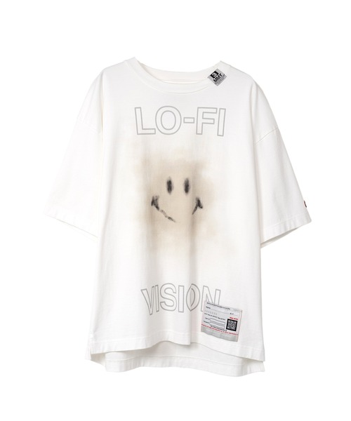 Maison MIHARA YASUHIRO(メゾンミハラヤスヒロ)の「Smily Face Printed T-shirt(Tシャツ/カットソー・メンズ・ホワイト/ブラック・44/46/48/50)」の1枚目の写真
