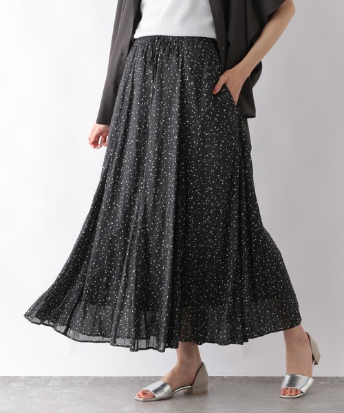 GLOBAL WORK(グローバルワーク)の「エアリーリラックスフレアスカート/975462(スカート・レディース・ストライプ/スミクロ/アイボリー系1/レオパード/その他10/ベージュ系その他/グリーン系その他7/ブラック系その他2/ブルー系その他6/ブラウン/ブラウン系8・REGULAR/SHORT)」の9枚目の写真