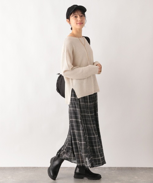 GLOBAL WORK(グローバルワーク)の「エアリーリラックスフレアスカート/975462(スカート・レディース・ストライプ/スミクロ/アイボリー系1/レオパード/その他10/ベージュ系その他/グリーン系その他7/ブラック系その他2/ブルー系その他6/ブラウン/ブラウン系8・REGULAR/SHORT)」の18枚目の写真