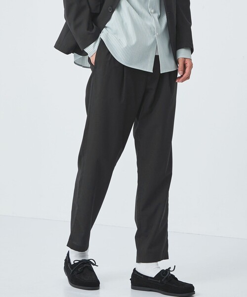 green label relaxing（グリーンレーベルリラクシング）の「TWウォッシャブルトロ 2プリーツ ユーティリティー パンツ -ウォッシャブル・ストレッチ・防シワ-（その他パンツ・メンズ・グレー/ブラック/モカ/ロイヤルブルー/ネイビー・XS/S/M/L/XL）」の2枚目の写真