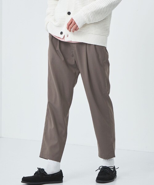 green label relaxing（グリーンレーベルリラクシング）の「TWウォッシャブルトロ 2プリーツ ユーティリティー パンツ -ウォッシャブル・ストレッチ・防シワ-（その他パンツ・メンズ・グレー/ブラック/モカ/ロイヤルブルー/ネイビー・XS/S/M/L/XL）」の4枚目の写真