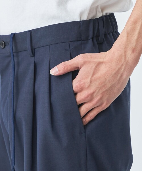 green label relaxing（グリーンレーベルリラクシング）の「TWウォッシャブルトロ 2プリーツ ユーティリティー パンツ -ウォッシャブル・ストレッチ・防シワ-（その他パンツ・メンズ・グレー/ブラック/モカ/ロイヤルブルー/ネイビー・XS/S/M/L/XL）」の9枚目の写真