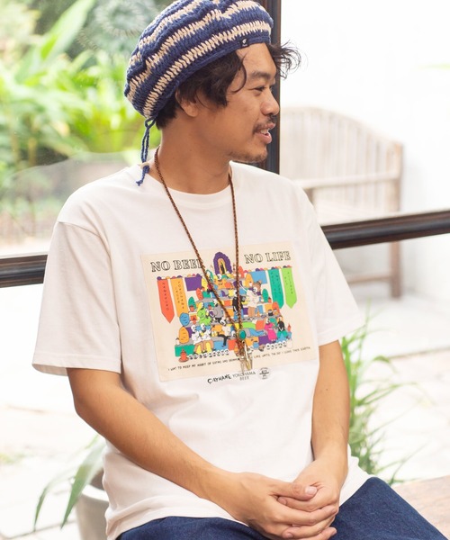 チャイハネ(チャイハネ)の「【チャイハネ】フェザールMEN'Sループタイ風ネックレス(ネックレス・メンズ・ブラウン/キャメル/ブラック・FREE)」の6枚目の写真