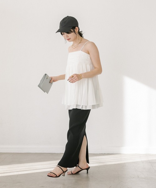 RIVE DROITE（リヴドロワ）の「Cキャップ（キャップ・レディース・ブラック/ベージュ・FREE）」の22枚目の写真