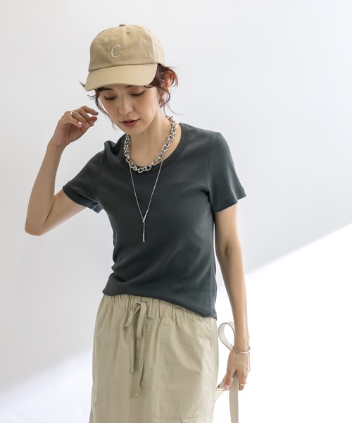 RIVE DROITE（リヴドロワ）の「Cキャップ（キャップ・レディース・ブラック/ベージュ・FREE）」の20枚目の写真