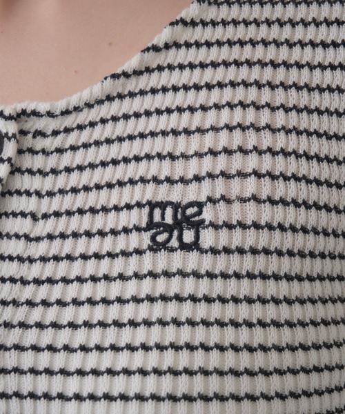 Chinatsu Aoyama トップス ボーダー メロウ SizeMAX】OUTDOOR 天竺ボーダーポロシャツ【AOKI公式通販】