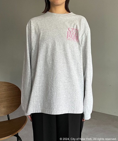 CAPRICIEUX LE'MAGE（カプリシューレマージュ）の「〈GOOD ROCK SPEED〉NYCロンT（Tシャツ/カットソー・レディース・ライトグレー/ブラック・FREE）」の17枚目の写真