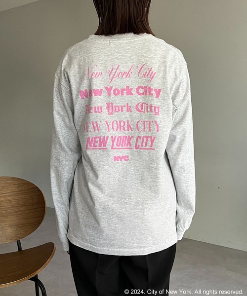 CAPRICIEUX LE'MAGE（カプリシューレマージュ）の「〈GOOD ROCK SPEED〉NYCロンT（Tシャツ/カットソー・レディース・ライトグレー/ブラック・FREE）」の19枚目の写真