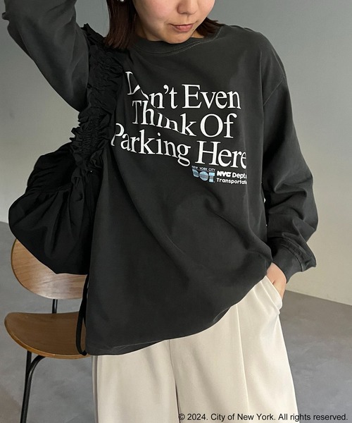 CAPRICIEUX LE'MAGE（カプリシューレマージュ）の「〈GOOD ROCK SPEED〉NYCロンT（Tシャツ/カットソー・レディース・ライトグレー/ブラック・FREE）」の7枚目の写真