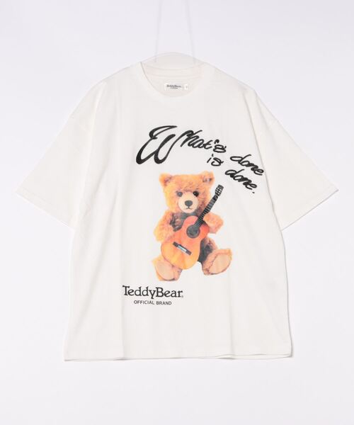 TeddyBear アーチロゴピグメントTEE(Tシャツ/カットソー)|JUGLANS(ユグランス) TeddyBear アーチロゴピグメントTEE(Tシャツ/カットソー)|JUGLANS(ユグランス)