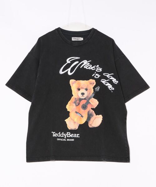 TeddyBear アーチロゴピグメントTEE(Tシャツ/カットソー)|JUGLANS(ユグランス) TeddyBear アーチロゴピグメントTEE(Tシャツ/カットソー)|JUGLANS(ユグランス)