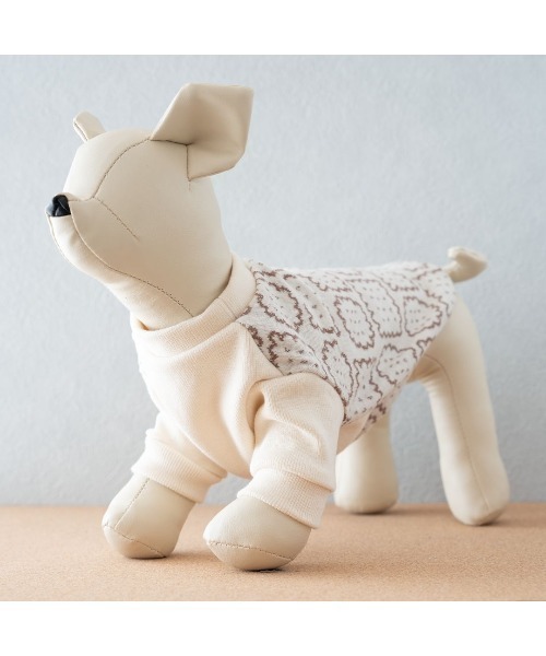 muum】犬服 袖付き シンプル クッキー柄/犬服/ペット服/ドッグウェア
