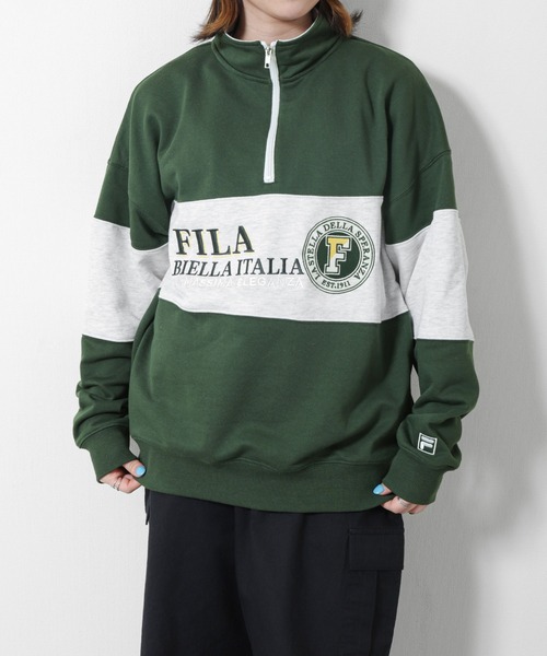 FILA 90s 希少 スキーウェア ハーフジップ 刺繍 M イエロー ブルー FILA マウンテンパーカー青黄90s - メルカリ