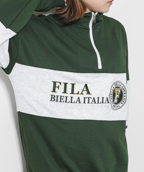 FILA(フィラ)の「【FILA】 90’s ロゴ 長袖 ハーフジップ 裏毛 スウェット トレーナー(スウェット・レディース・アッシュグレー/ネイビー/グリーン・MEDIUM/LARGE/X-LARGE)」の16枚目の写真