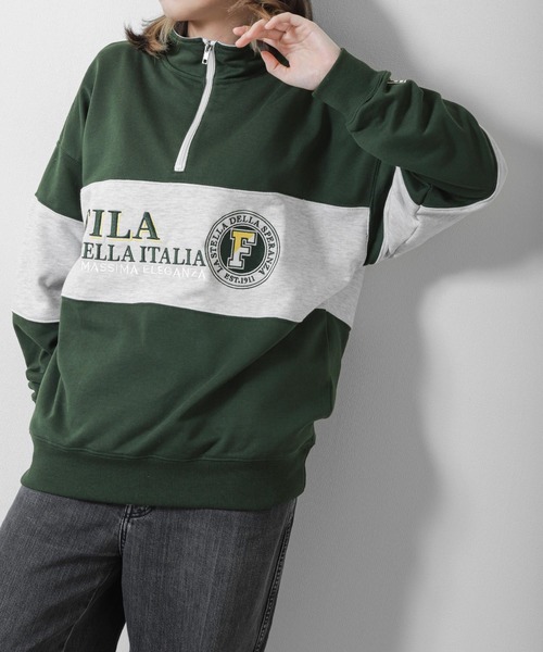 【りょーた】90s NFL ハーフジップ スウェット グリーン M POLO RALPH LAUREN XL/古着 ラルフローレン 長袖 ブランド