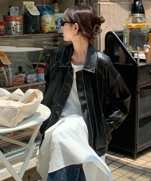 VIBGYOR(ヴィブジョー)の「【LAMPOON】ビンテージジャケット(その他アウター・レディース・ブラック/ブラウン・MEDIUM/LARGE)」の3枚目の写真