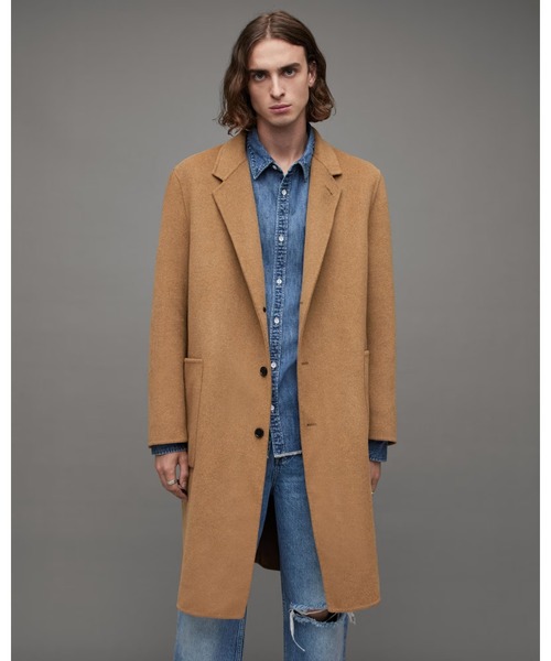 ALLSAINTS(オールセインツ)の「STANO OVERSIZED WOOL COAT | STANO オーバーサイズ ウール コート(チェスターコート・メンズ・キャメル・34/38/40)」の5枚目の写真