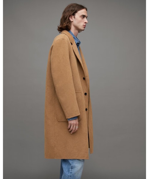 ALLSAINTS(オールセインツ)の「STANO OVERSIZED WOOL COAT | STANO オーバーサイズ ウール コート(チェスターコート・メンズ・キャメル・34/38/40)」の6枚目の写真