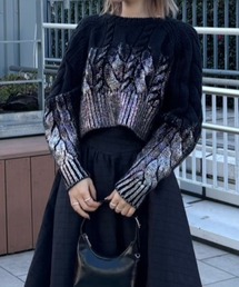 AMAIL | Foil Print knit(ニット/セーター)