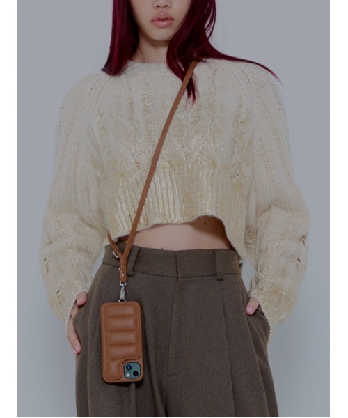 AMAIL(アマイル)の「Foil Print knit(ニット/セーター・レディース・ホワイト/ブラック・FREE)」の20枚目の写真