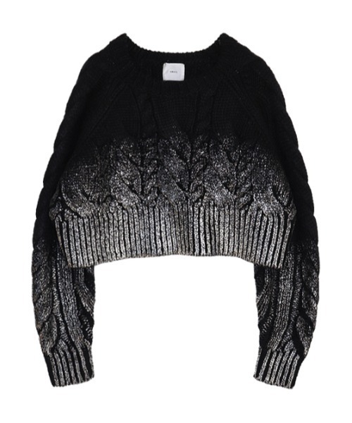 AMAIL(アマイル)の「Foil Print knit(ニット/セーター・レディース・ホワイト/ブラック・FREE)」の15枚目の写真