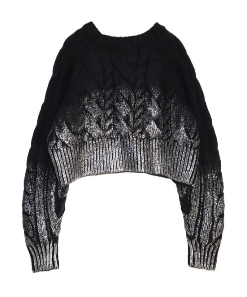 AMAIL(アマイル)の「Foil Print knit(ニット/セーター・レディース・ホワイト/ブラック・FREE)」の16枚目の写真