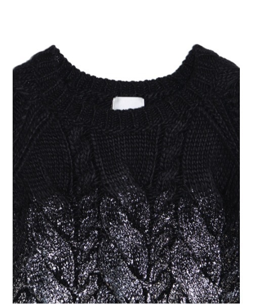 AMAIL(アマイル)の「Foil Print knit(ニット/セーター・レディース・ホワイト/ブラック・FREE)」の17枚目の写真