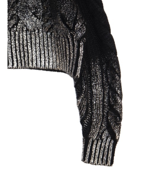 AMAIL(アマイル)の「Foil Print knit(ニット/セーター・レディース・ホワイト/ブラック・FREE)」の18枚目の写真