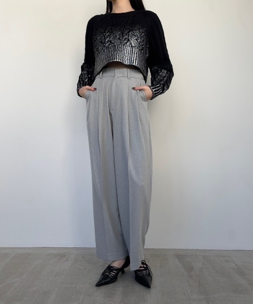 AMAIL(アマイル)の「Foil Print knit(ニット/セーター・レディース・ホワイト/ブラック・FREE)」の12枚目の写真