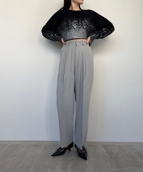 AMAIL(アマイル)の「Foil Print knit(ニット/セーター・レディース・ホワイト/ブラック・FREE)」の14枚目の写真