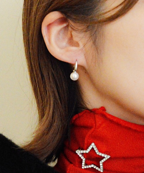 styiro（スタイロ）の「ニッケルフリー パールメタルピアス（ピアス（両耳用）・レディース・シルバー/ゴールド/ゴールド系その他3/ゴールド系その他2/シルバー系その他2/シルバー系その他3・FREE）」の3枚目の写真
