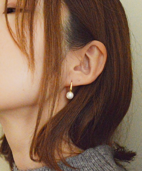 styiro（スタイロ）の「ニッケルフリー パールメタルピアス（ピアス（両耳用）・レディース・シルバー/ゴールド/ゴールド系その他3/ゴールド系その他2/シルバー系その他2/シルバー系その他3・FREE）」の5枚目の写真