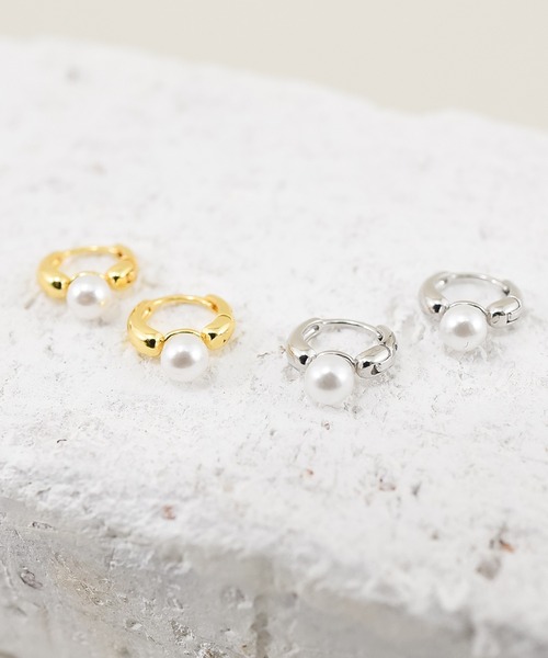 styiro（スタイロ）の「ニッケルフリー パールメタルピアス（ピアス（両耳用）・レディース・シルバー/ゴールド/ゴールド系その他3/ゴールド系その他2/シルバー系その他2/シルバー系その他3・FREE）」の7枚目の写真