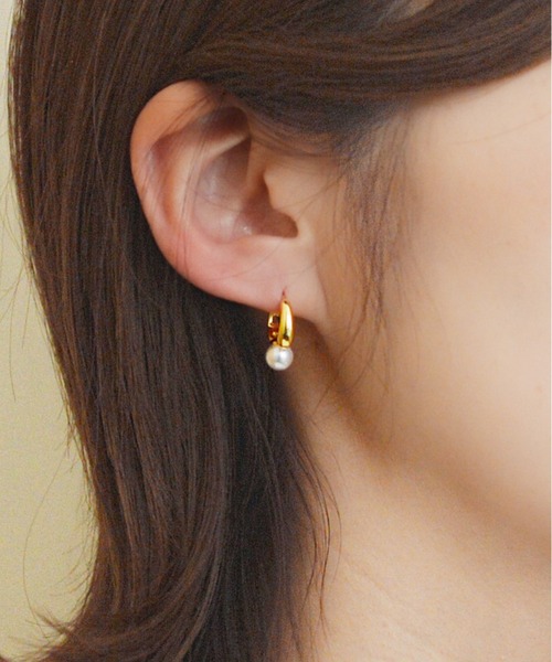styiro（スタイロ）の「ニッケルフリー パールメタルピアス（ピアス（両耳用）・レディース・シルバー/ゴールド/ゴールド系その他3/ゴールド系その他2/シルバー系その他2/シルバー系その他3・FREE）」の14枚目の写真