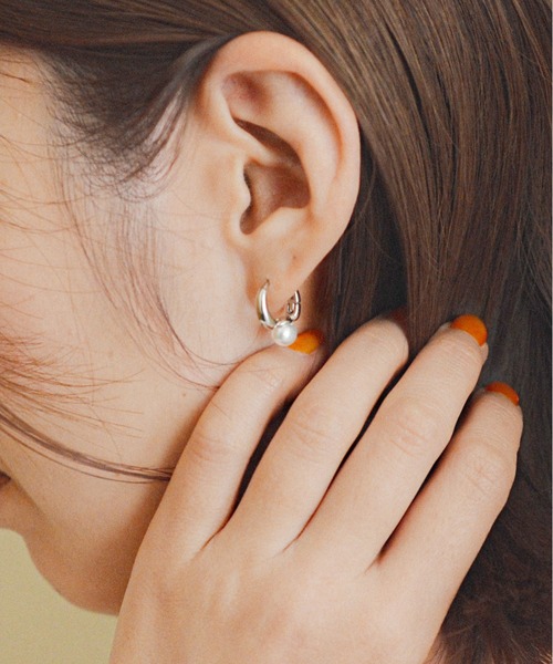 styiro（スタイロ）の「ニッケルフリー パールメタルピアス（ピアス（両耳用）・レディース・シルバー/ゴールド/ゴールド系その他3/ゴールド系その他2/シルバー系その他2/シルバー系その他3・FREE）」の13枚目の写真