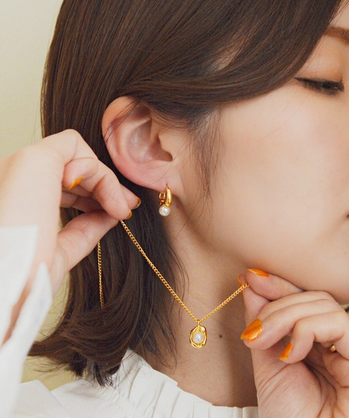 styiro（スタイロ）の「ニッケルフリー パールメタルピアス（ピアス（両耳用）・レディース・シルバー/ゴールド/ゴールド系その他3/ゴールド系その他2/シルバー系その他2/シルバー系その他3・FREE）」の15枚目の写真