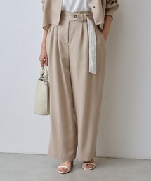ベルトツキワイドパンツ