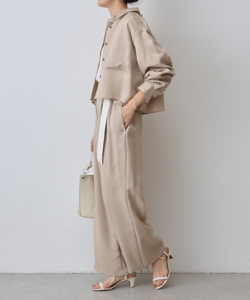 BEARDSLEY（ビアズリー）の「ベルトツキワイドパンツ（チノパンツ・レディース・ベージュ・FREE）」の19枚目の写真