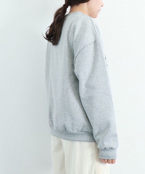 Miniministore(ミニミニストア)の「トレーナー レディース 長袖 ロゴ 韓国(スウェット・レディース・ホワイト/グレー/ブラック・FREE)」の16枚目の写真